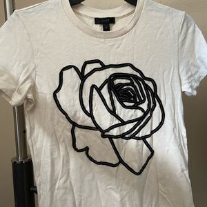 J. Crew flower t-shirt